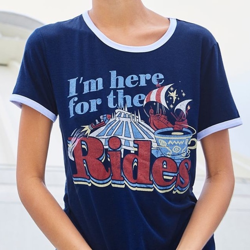 Disney I’m Here For The Rides Ringer Tee